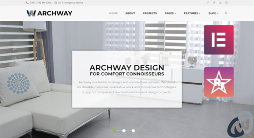 Archway Architecture Agency Elementor WordPress Theme