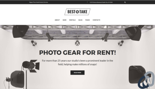 BestTake Photo Studio Rentals Services Responsive WordPress Theme
