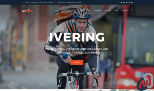 Bike Courier Package Delivery WordPress Theme
