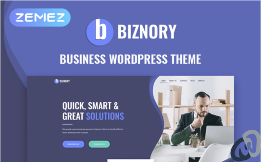 Biznory Business Elementor WordPress Theme