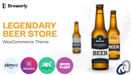Brewerly Engaging And Multifunctional Beer Shop Template WooCommerce Theme