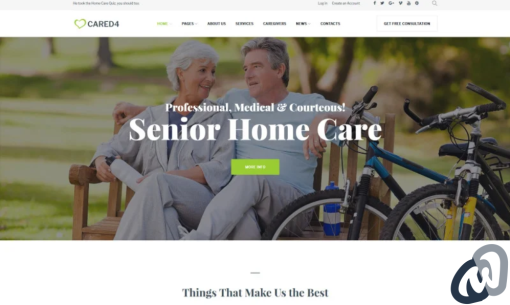 Cared4 Senior Care WordPress Theme