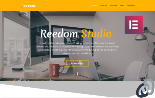 Reedom Web Design Studio Multipurpose Minimal Elementor WordPress Theme