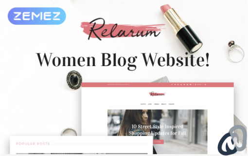 Relarum Women Blog Multipurpose Classic Elementor WordPress Theme