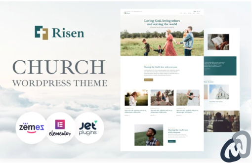 Risen Neat WordPress Theme Church WordPress Theme