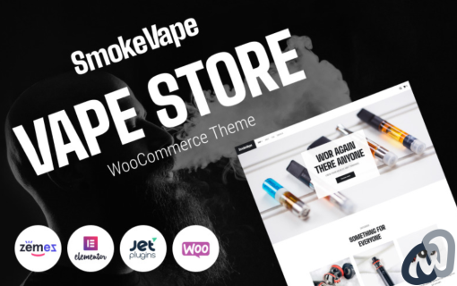 SmokeVape Vape Shop eCommerce Websites WooCommerce Theme 1