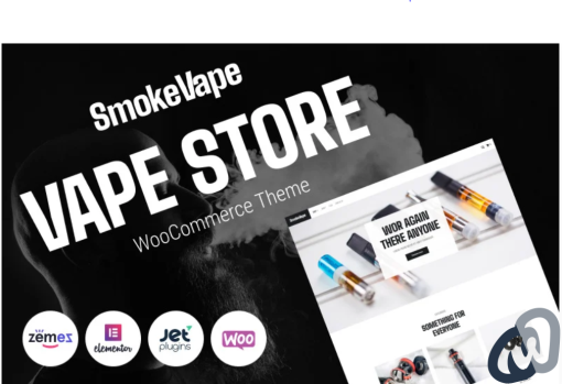 SmokeVape Vape Shop eCommerce Websites WooCommerce Theme