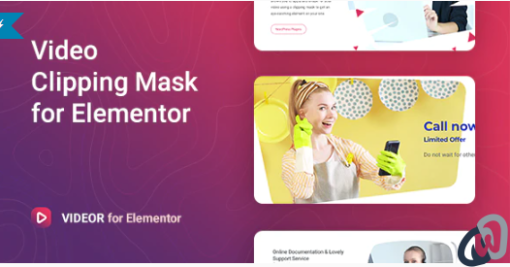Videor Video Clipping Mask for Elementor