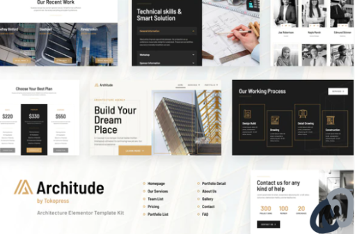Architude Architecture Elementor Template Kit
