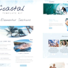 Coastal Travel and Surf Grunge Template Kit