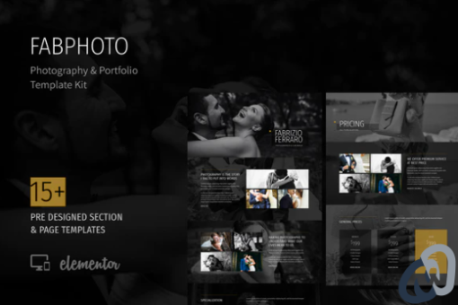 FabPhoto Photography and Portfolio Template Kit