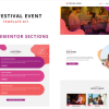 Festival Events Elementor Template Kit