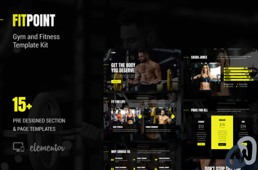 Fit Point Gym Fitness Template Kit