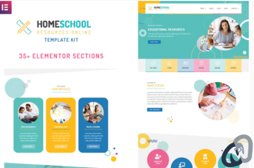 Home School Elementor Template Kit