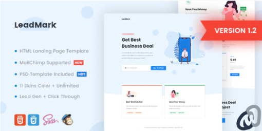 LeadMark Business HTML Landing Page Template