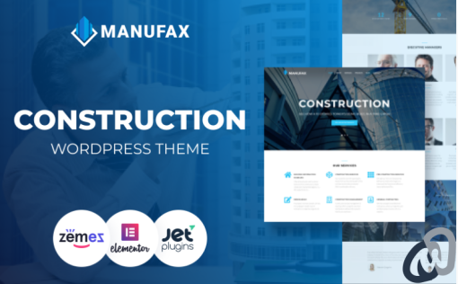Manufax Construction Multipurpose Creative Elementor WordPress Theme