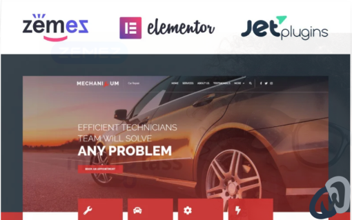 Mechanicum Car Repair Elementor WordPress Theme