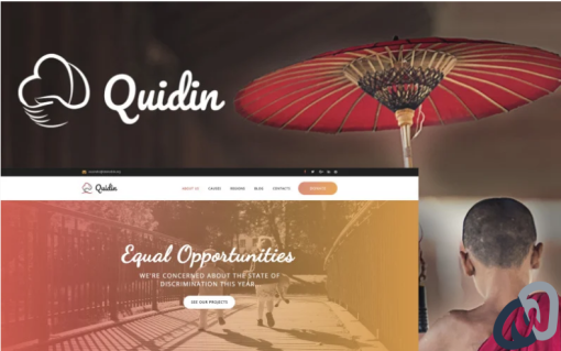 Quidin Charity Fully Responsive WordPress Theme