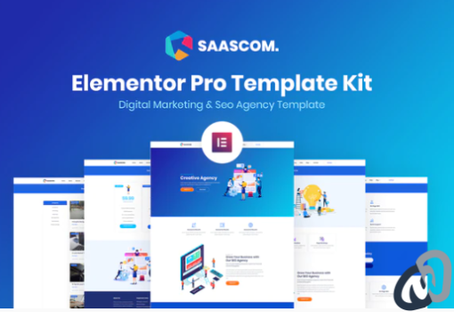 Saascom Digital Marketing SEO Agency Template Kit