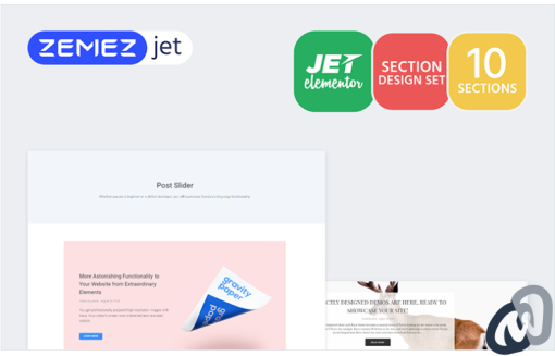 Blogster Posts Jet Sections Elementor Template