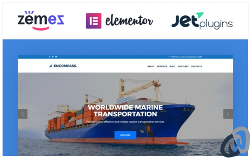 Encompass Transportation Maritime WordPress Theme