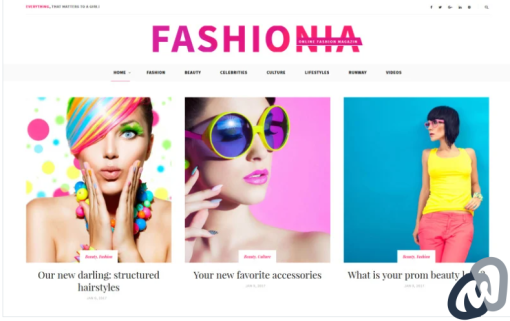 Fashionia Online Fashion Magazine Responsive WordPress Theme