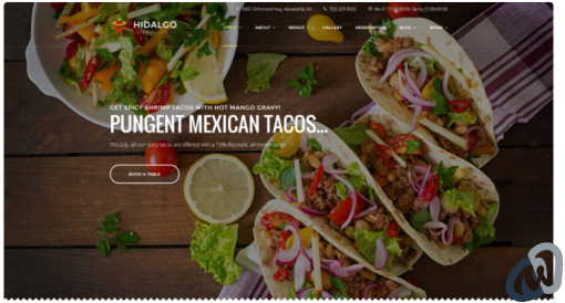 Hidalgo Mexican Food Restaurant WordPress Theme