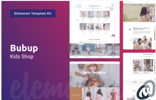 Bubup — Kids Store Baby Shop Elementor Template Kit