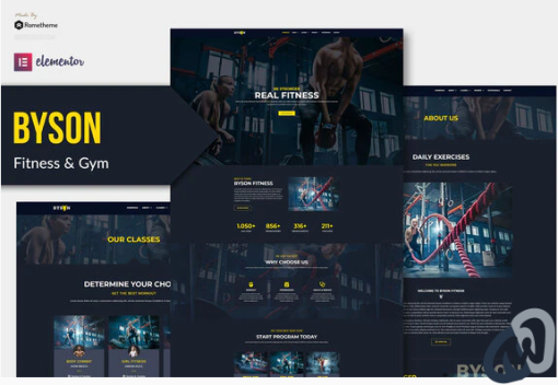 Byson Fitness Gym Elementor Template Kit
