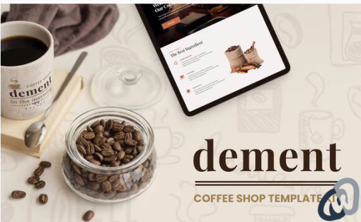 Dement Coffee Shop Elementor Template Kit