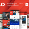 FLO Creative Portfolio Resume Template Kit