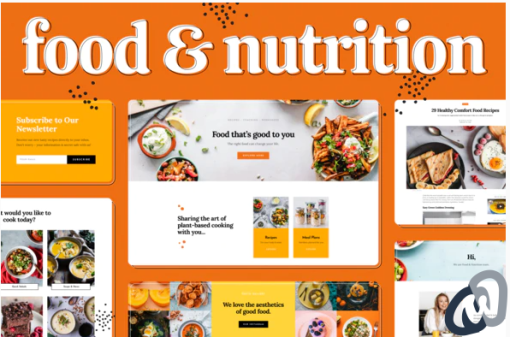 Food Nutrition Elementor Template Kit