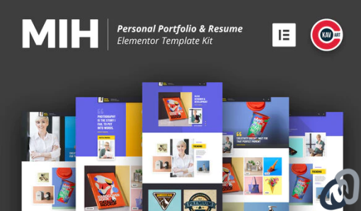MIH Personal Portfolio Resume Template Kit