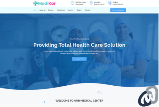 Medikor Medical Healthcare Elementor Template Kit