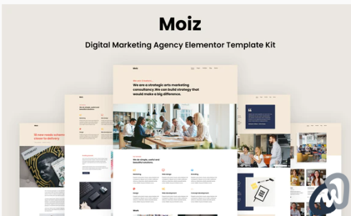Moiz Digital Marketing Agency Elementor Template Kit