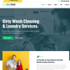 DirtyWash Dry Cleaning Laundry Service Elementor Template Kit