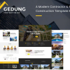 Gedung Contractor Building Construction Elementor Template Kit
