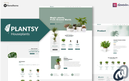 Plantsy Houseplants Elementor Template Kit