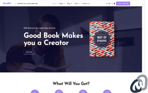 ReadKit Book Elementor Template Kit