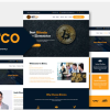 Bitco Bitcoin Cryptocurrency Elementor Template Kit