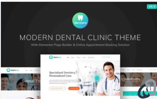 Dentora Dental Clinic WordPress Elementor Theme