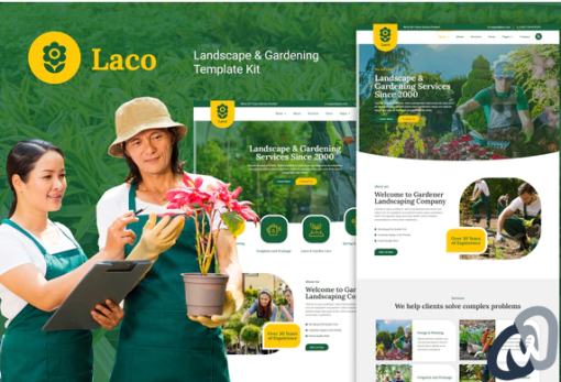 Laco Landscape Gardening Elementor Template Kit