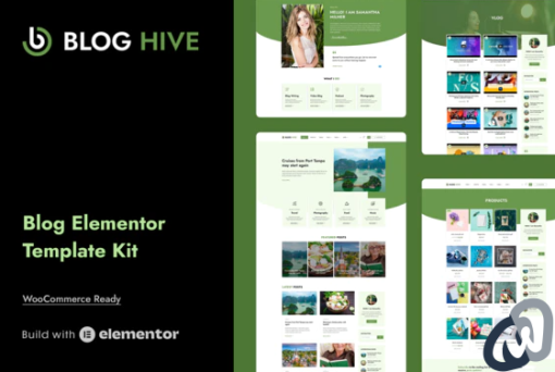 Blog Hive Personal Blog Elementor Template Kit 1