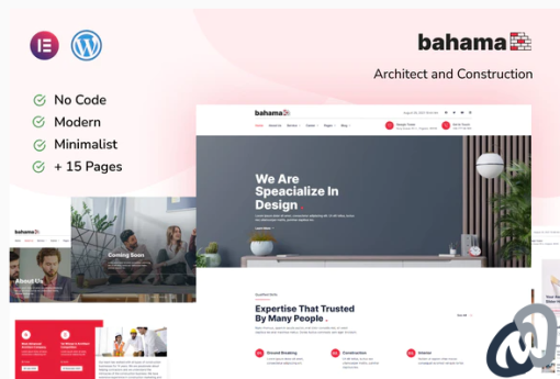 Bahama Contractor Architect Elementor Template Kit 1