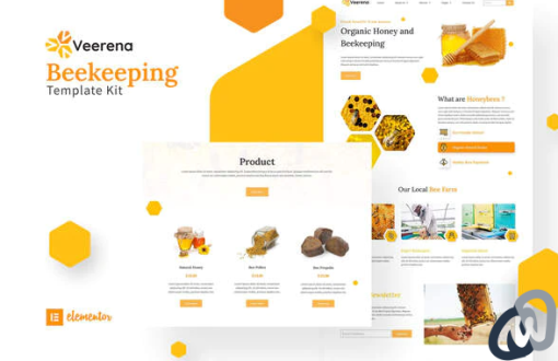 Veerena Honey Bee Elementor Template Kit