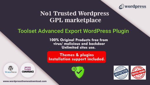 Toolset Advanced Export WordPress Plugin