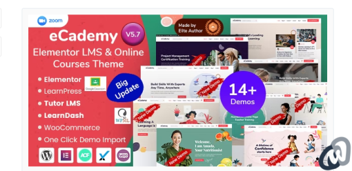 eCademy – Elementor LMS Online Courses Theme